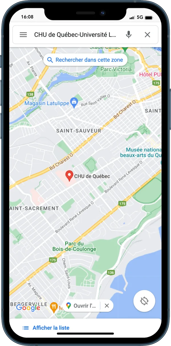 Aperçu Google Maps sur mobile — PUBLIC-MAP